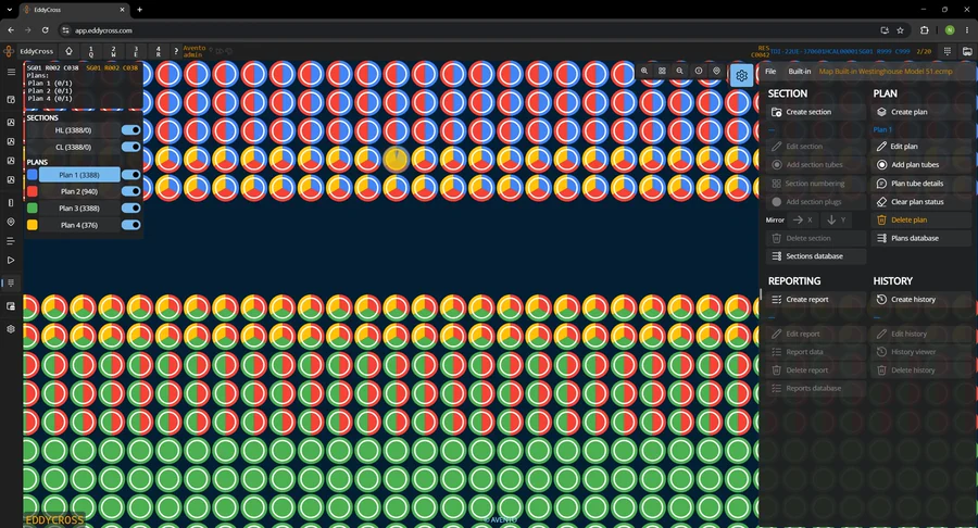 Tubesheet map